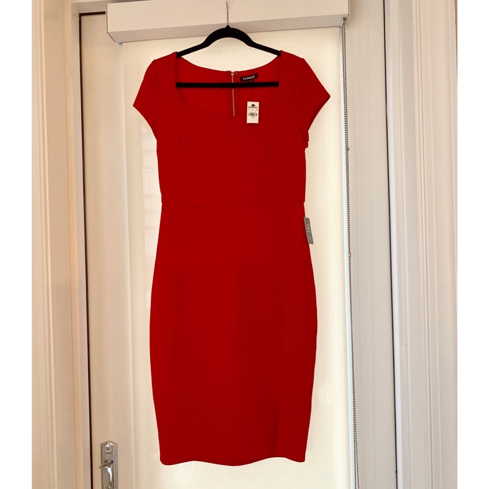Express Red Sheath Dress